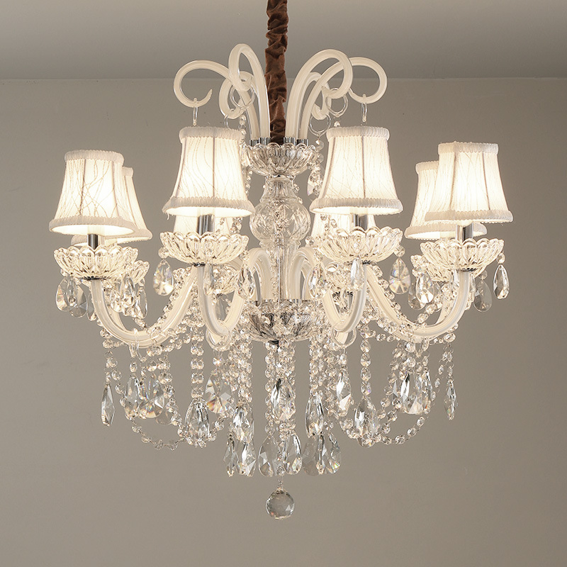 Interior Decorative Crystal Chandelier American Design Nordic Big Chandeliers Luxury Lighting for Hotel Banquet Villa Modern LED Pendant Lamp (LZ9141)