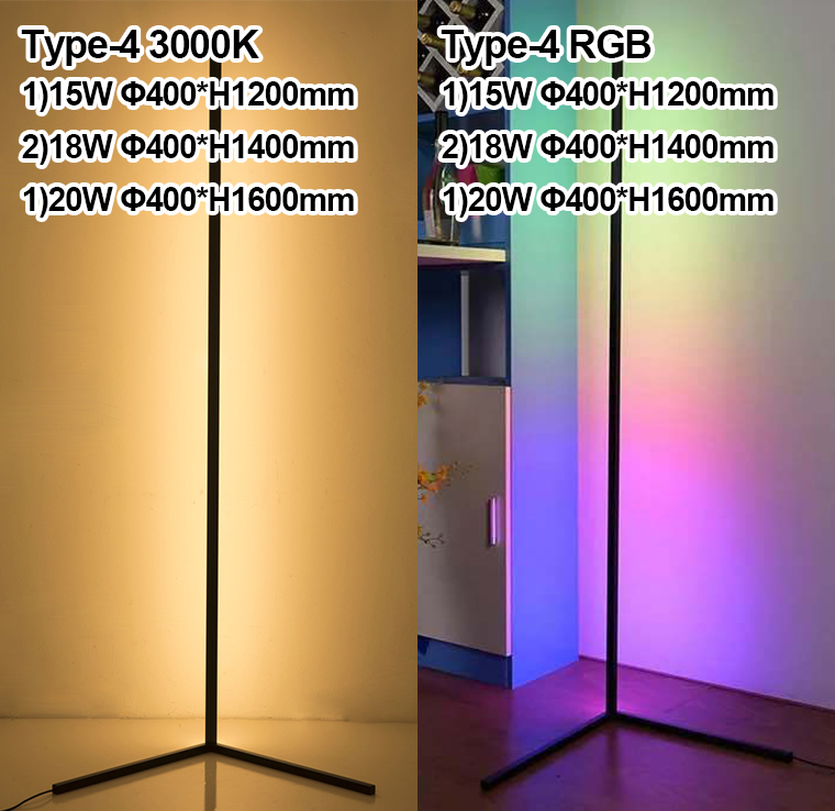 New Design App & Touch Control Remote Home Decor Indoor Stand Smart Light RGB LED Floor Lamp