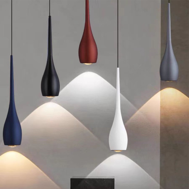 Modern Luxury Europe Design Hanging Aluminum LED Chandelier Pendant Lights for Home &amp; Commercial Use Long Tube Shape