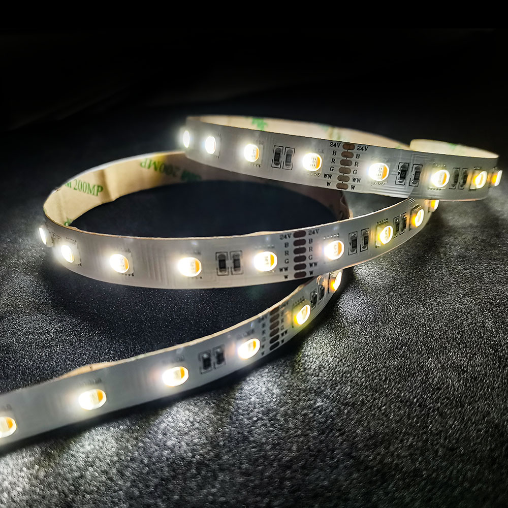 5in1 LED Strip Light Colorful Daylight RGBWW DC24V 3 Years Warranty for Decorating Wedding