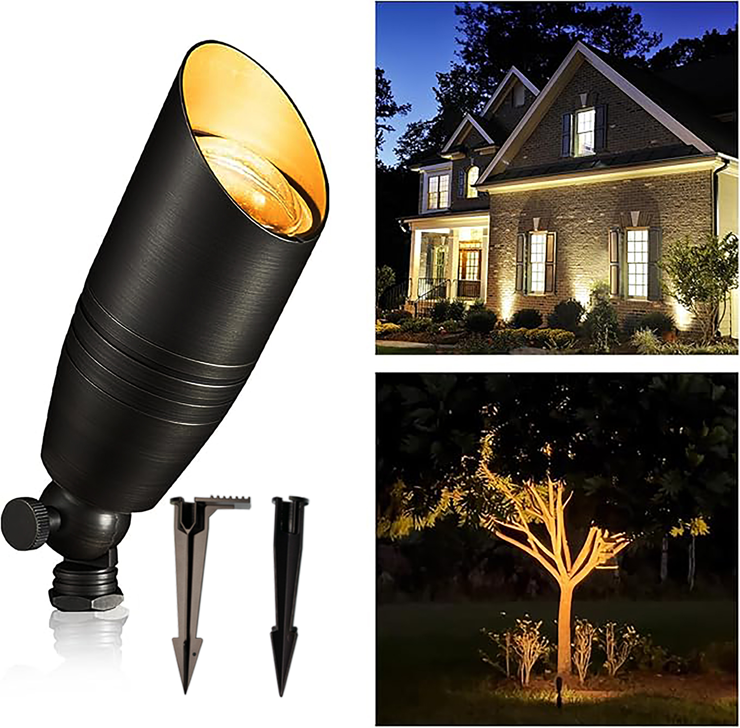 Low Voltage Garden LED Spike Spot Light Outdoor Waterproof Dimmable Landscape Lighting 12V Modern Walkway Lawn Tree Spotlight