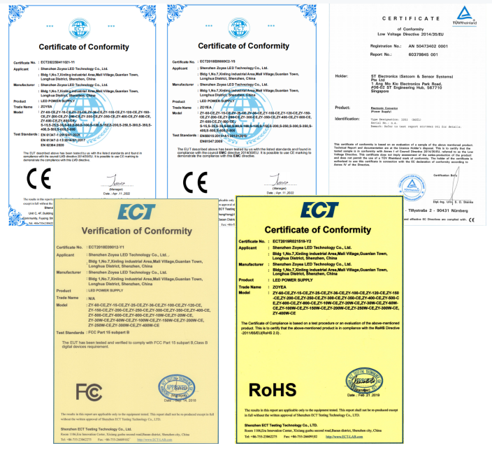 Product Certifications