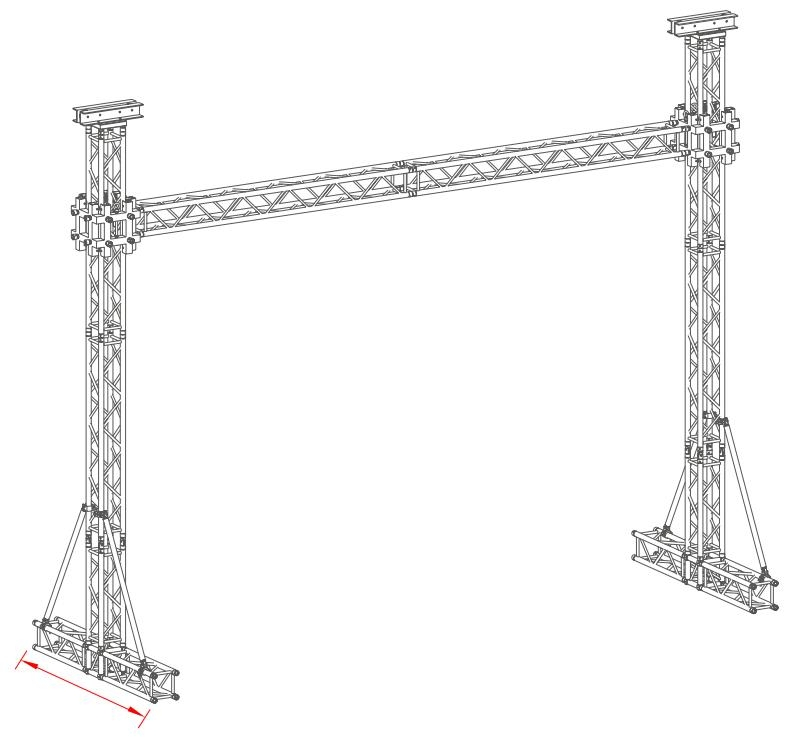 Aluminum Lighting Stage Truss System for LED Screen Exhibition Booth and Event Display