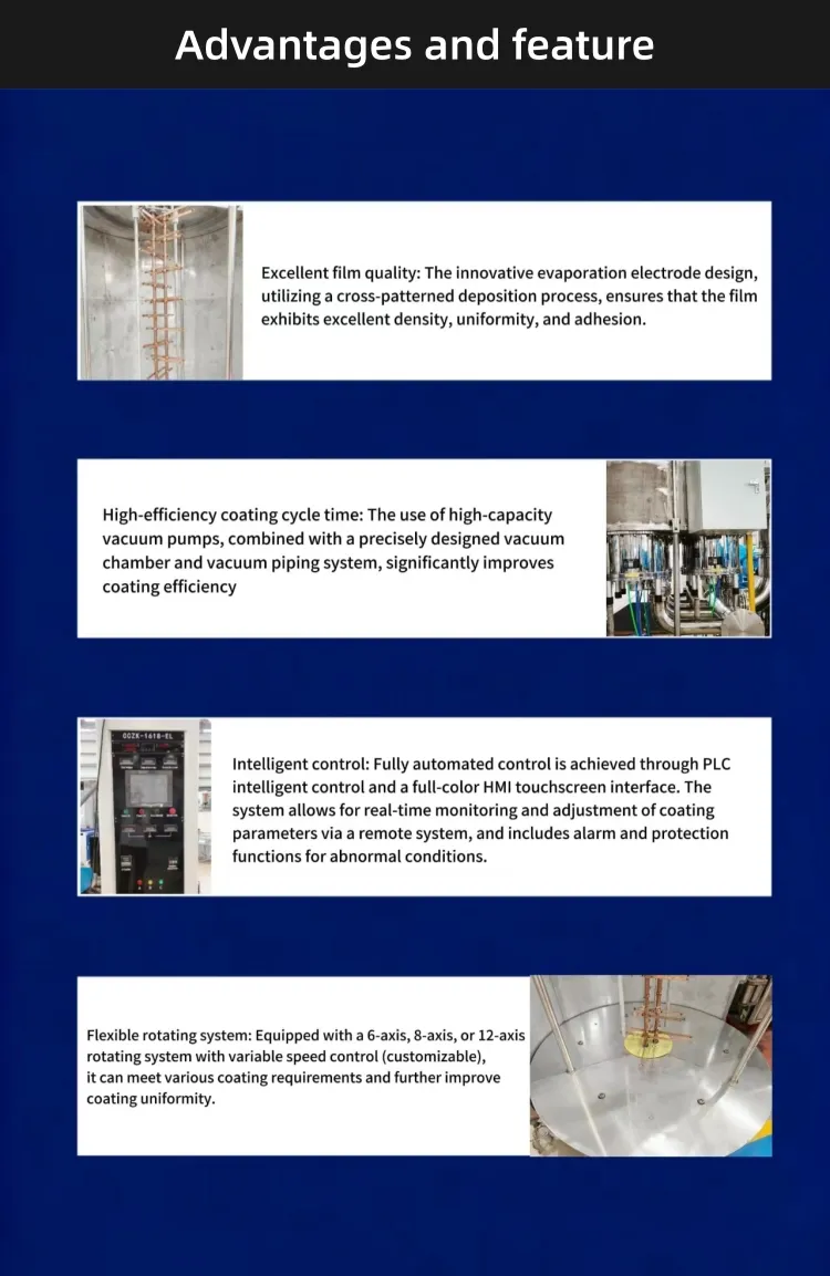 Motor Parts Evaporation Vacuum Metallizing System