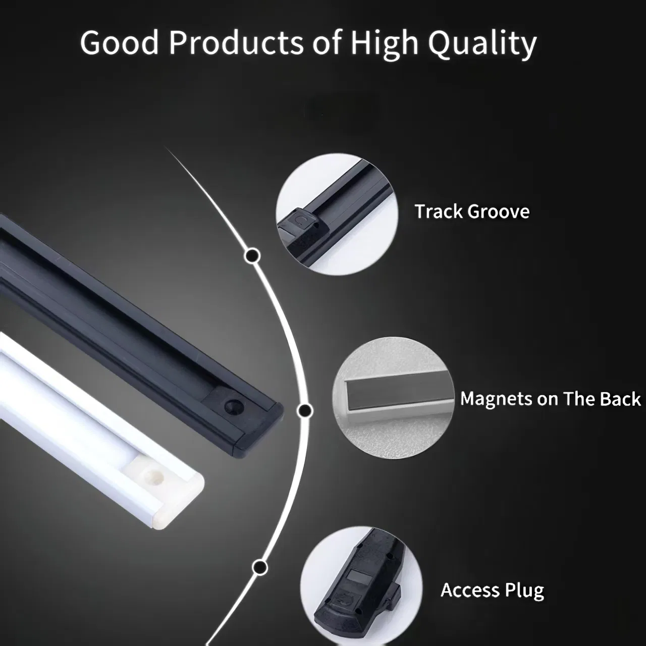 Premium Magnetic Track Light System for LED Shelf Displays