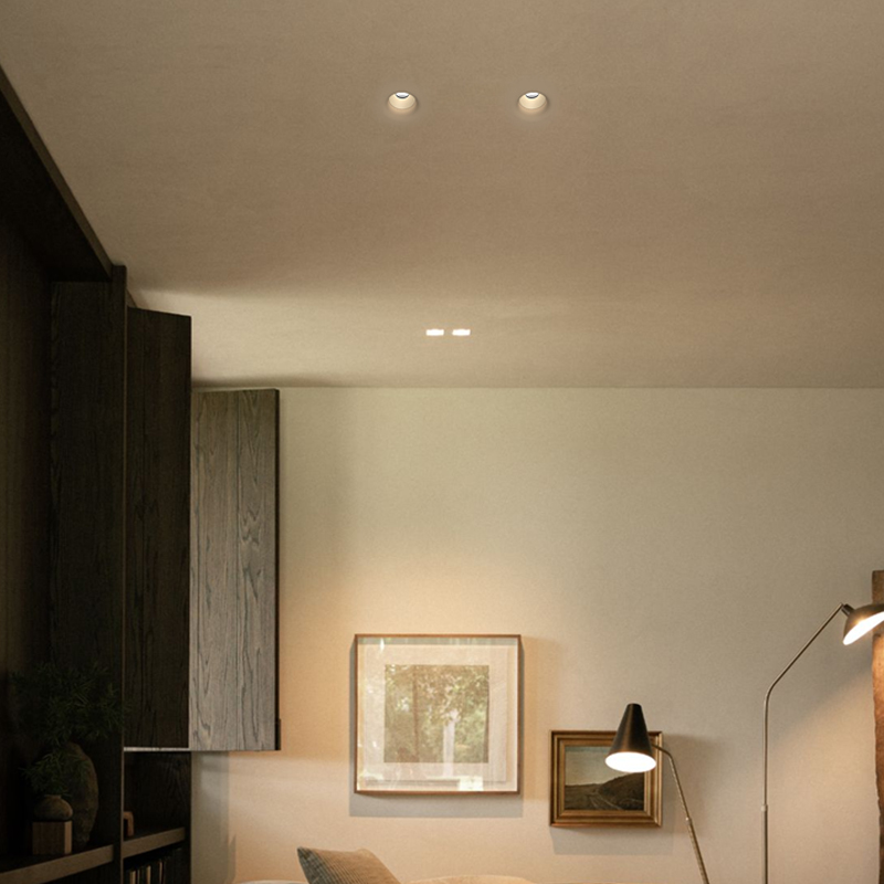 For 2 Inch Trimless Gypsum Spotlight Recessed Plaster LED Downlight ETL CE SAA Certified Modern Architectural Indoor Lighting