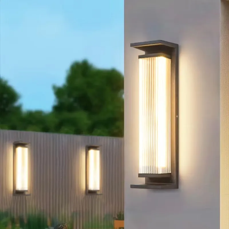 Outdoor Waterproof Solar Wall Light Villa Courtyard Entrance Porch Light IP65 Exterior Wall Courtyard Lighting