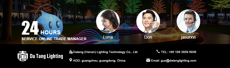 Custom landscape festival lighting