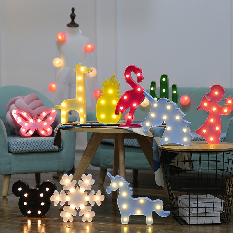 Wireless LED Lamp Led Letter Lights Letters Lights Floor Lamps Decorative Night Lights Customized Lamps Table Cartoon Decoration