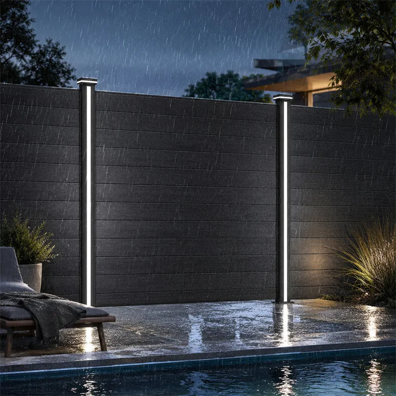 Solar Fence Lighting System for Villa Garden
