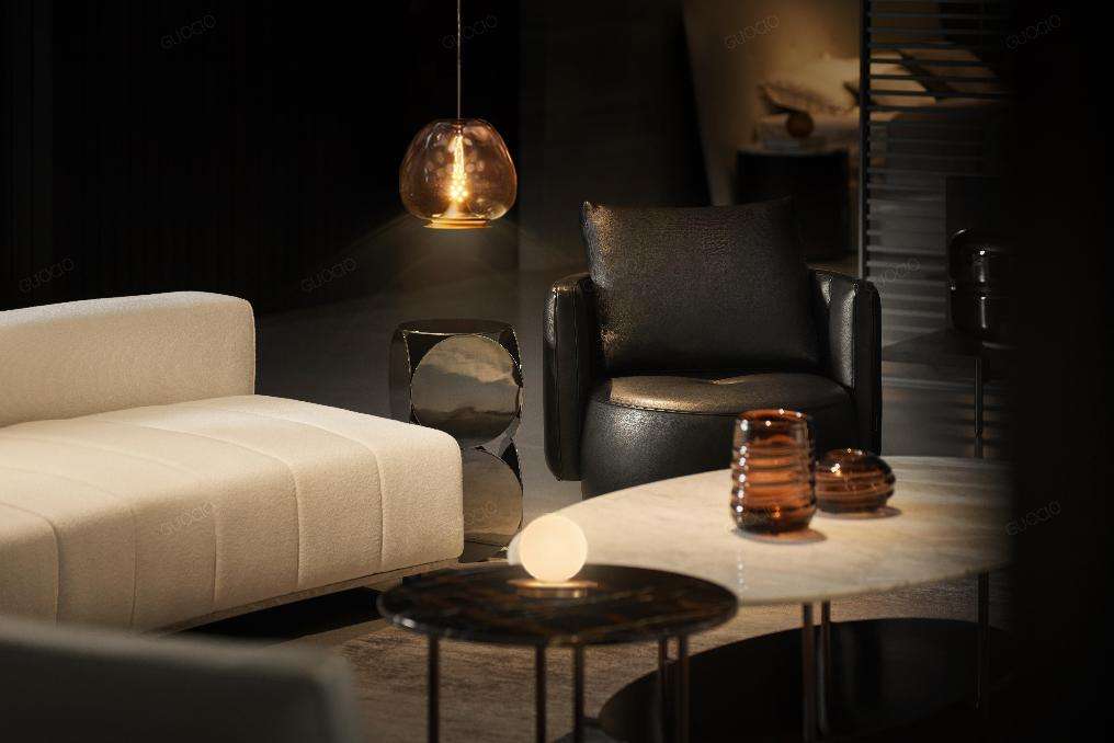 Custom Modern Artistic Sense Champagne Gold LED Pendant Light Dimmable for Living Room Dining Room Hotel &amp; Kitchen Island