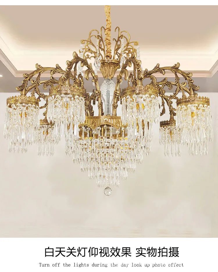Customizable Wedding Props Chandelier Decorative Room Luxury Chandelier Hotel Villa Home Use Pendant Lighting