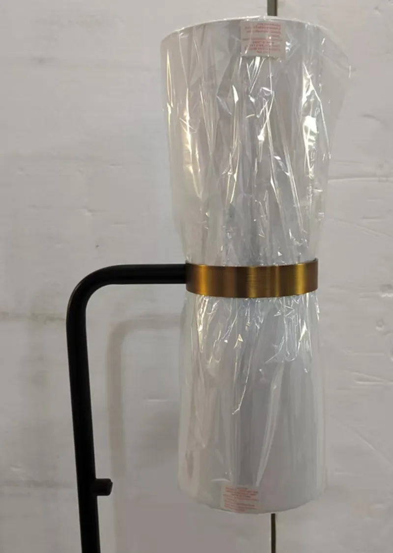 Customized Handmade up and Down Light Torchiere Metal Indoor Decorative Floor Lamp Fabric Lights Hospitality Lights