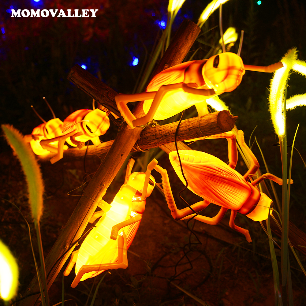 Momovalley Led Insect Decorative Lighting LED Grasshopper Christmas Light for Halloween Decor for Events Outdoor Waterproof