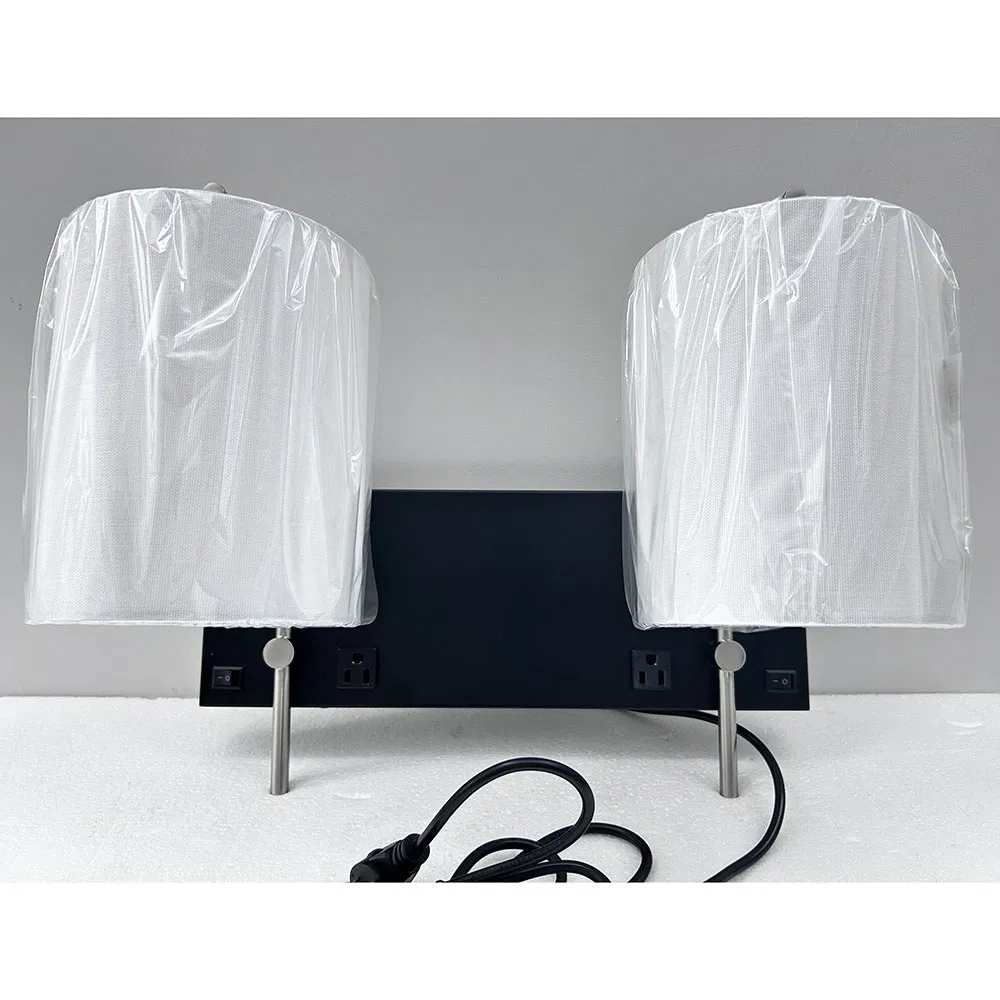 Days Inn Hospitality Custom Wall Lights with Outlet and on/off Switch Chole Headboard Wall Lights