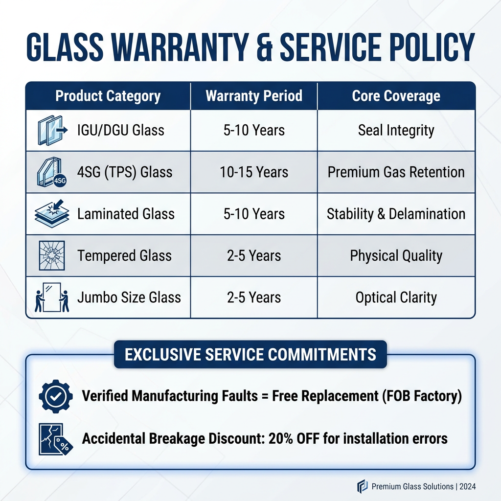 CSG Original Large Hollow Architectural Safety Glass High Light Transmittance Soundproof Home & Decoration Glass 15Year Warranty