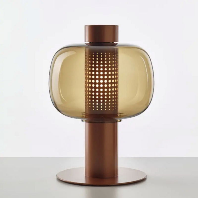 Vintage Style Desk Lamp Glass Crafts Nordic American Country Electric Decorative Modern Table Lamp (ZY-TB016)