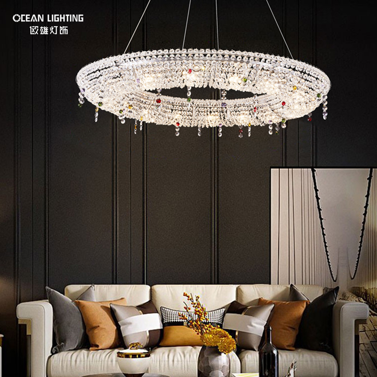 Ocean Lighting Luxury Decorative Indoor Lamps Crystal Lighting