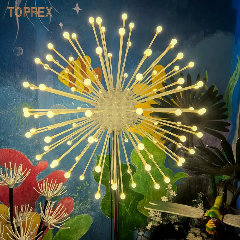 Toprex Cheap Waterproof Dandelion Decorative Light Elegant LED Floral Lamp for Indoor Outdoor Lighting