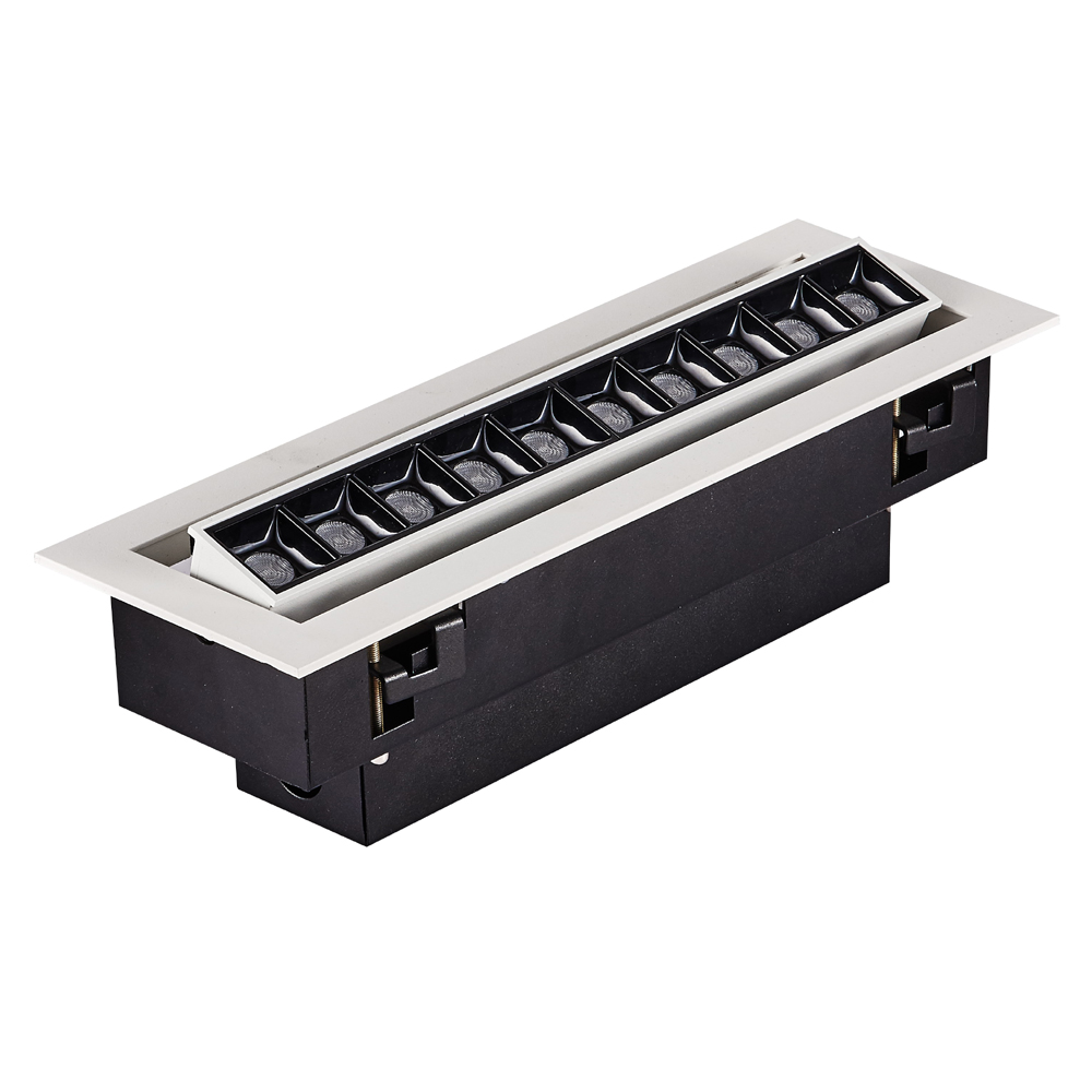 40W Recessed Led Linear Down Light Adjustable Architectural Lighting High Power Led Grille Down Light