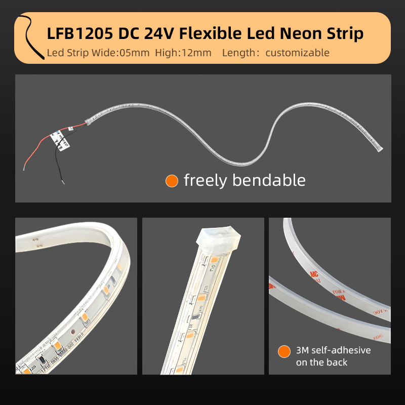Custom Ultra-Thin Pvc Ip66 Waterproof Flexible Led Strip Light Neon Light for Outdoor Railing Tree Decoration Garden Park