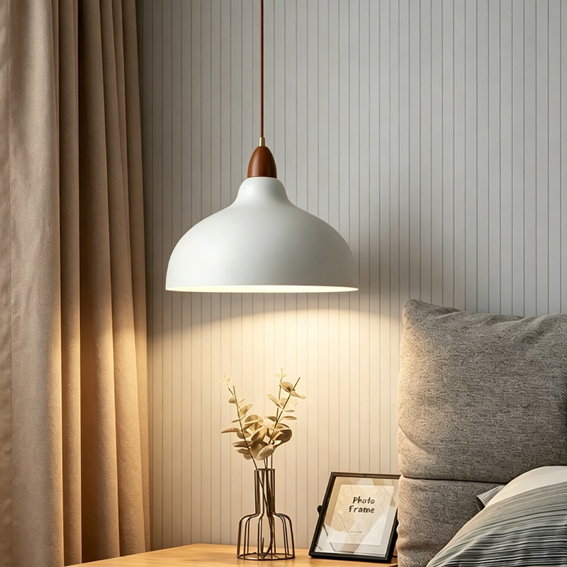 High-quality Scandinavian Minimalist Industrial LED Kitchen Light Wrought Iron Dining Room Decor Chandelier Black/White Lighting