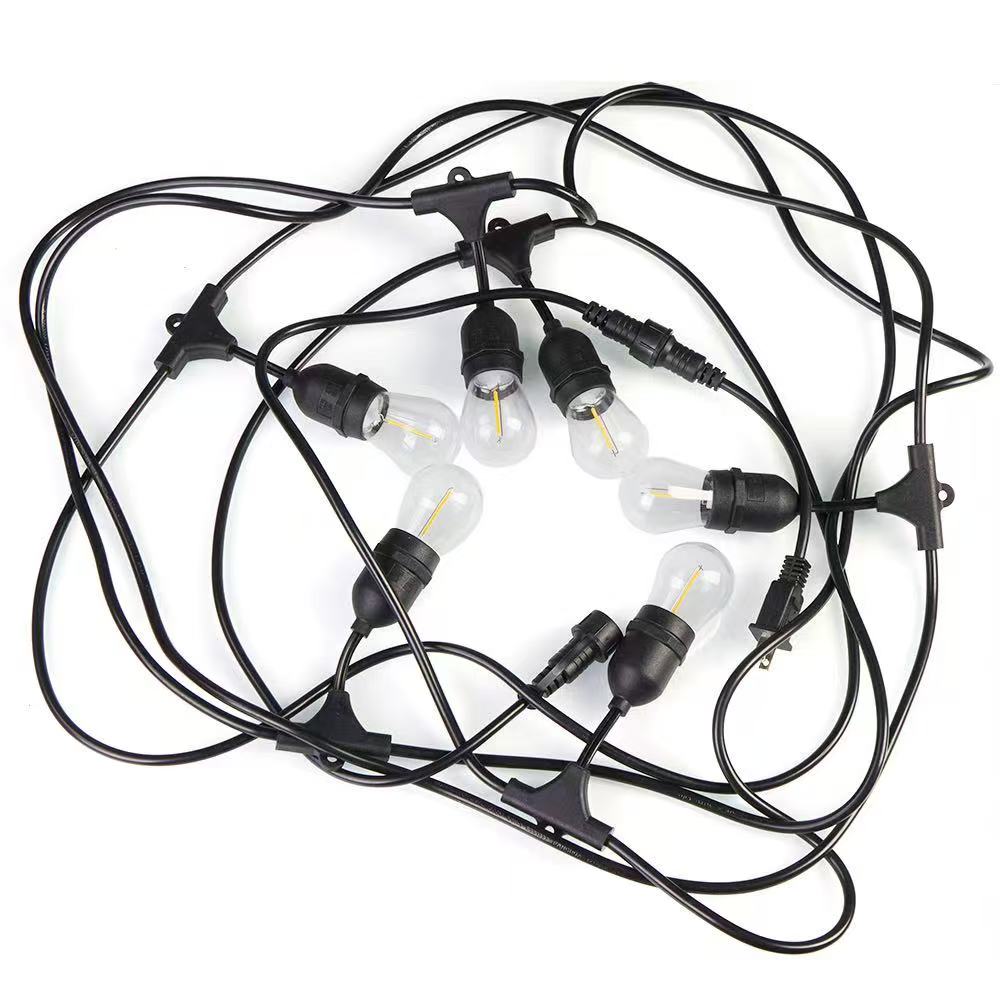 Factory Price Waterproof E26/E27/ E12/E14 S14/G45 LED Bulbs Outdoor String Lights 3m-20m 48ft for Patio Garden Decoration