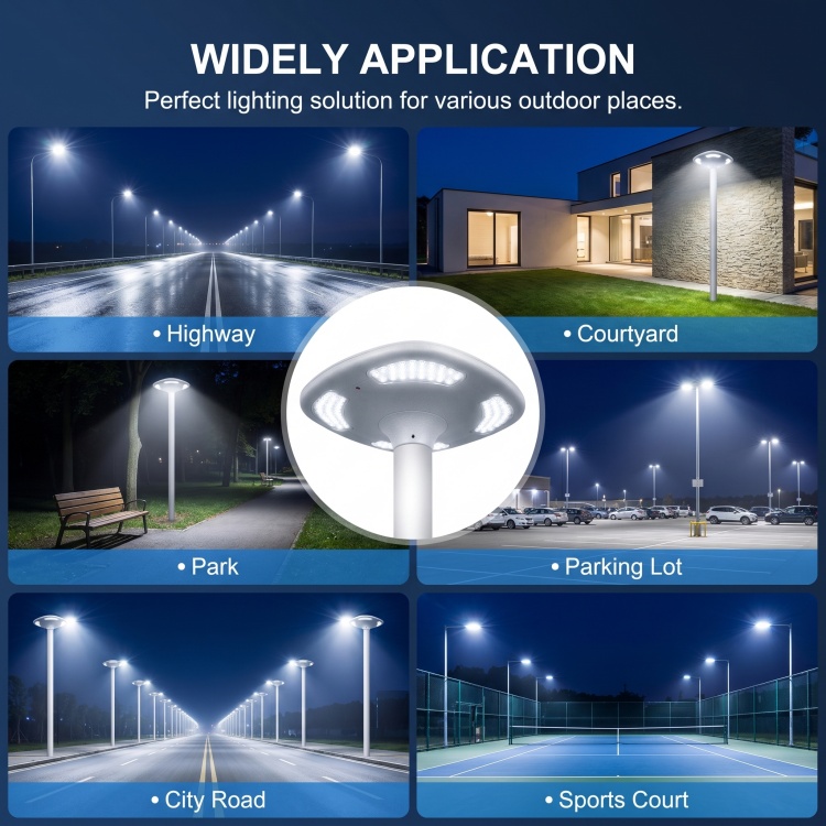 Reliable Portable Energy Saving LED Decorative Solar Pathway Light for Public Plaza
