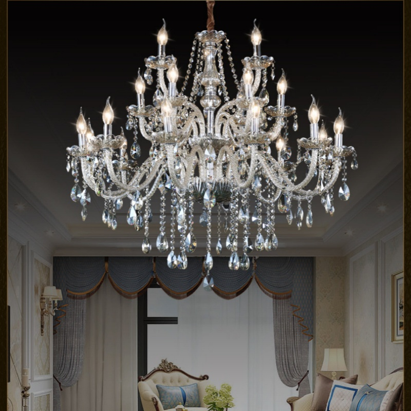New Arrival Crystal Chandelier Home Decorative Vintage LED Lighting with European Nordic Style for Banquet Living Room Villa Lz8036