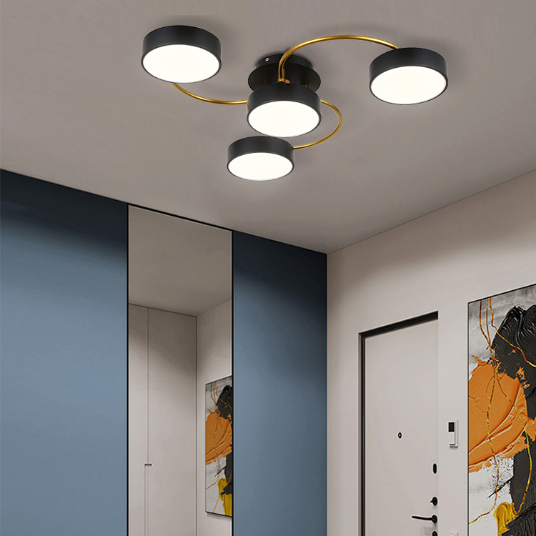 Customized Modern Indoor Decorative Lighting Lving Room Surface Mounted Led Ceiling Lamp