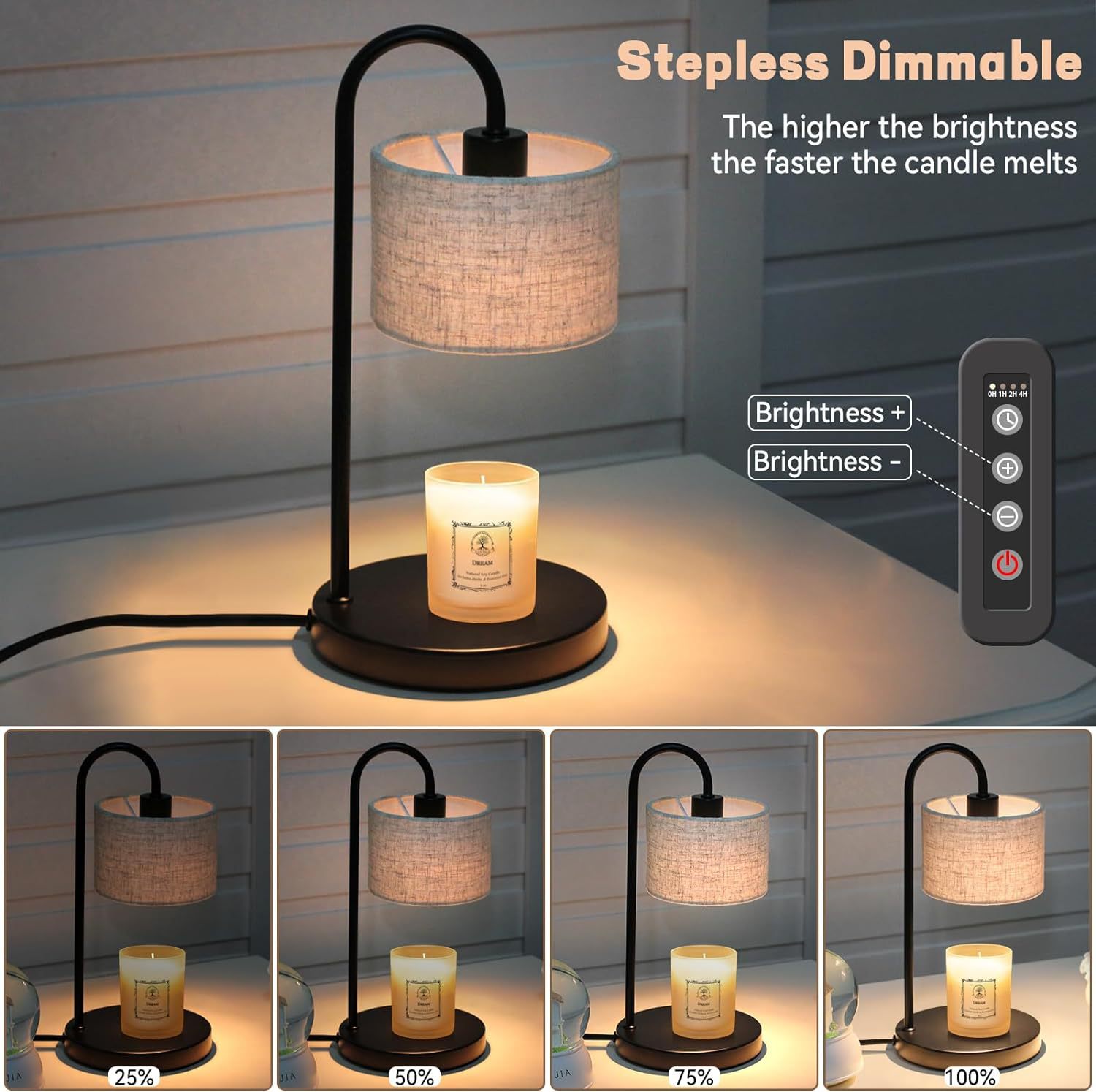 Dimmable LED Table Light with Dome Shade and Touch Control Modern Design for Aromatherapy Diffusers and Home Decor