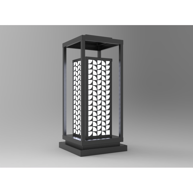 DNT.001.12 Premium LED Garden Light Warm White Landscape Lamp Solar Power Aluminum Body 3000K Color for Theme Park Landscape