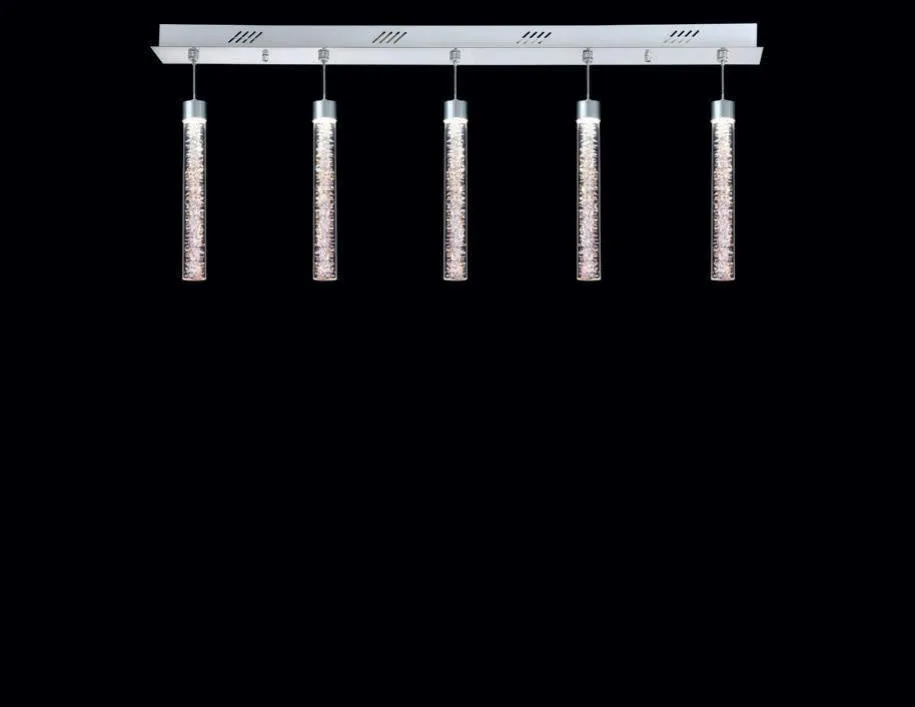 Luxury Indoor Pendant Crystal Chandelier Chrome Finish