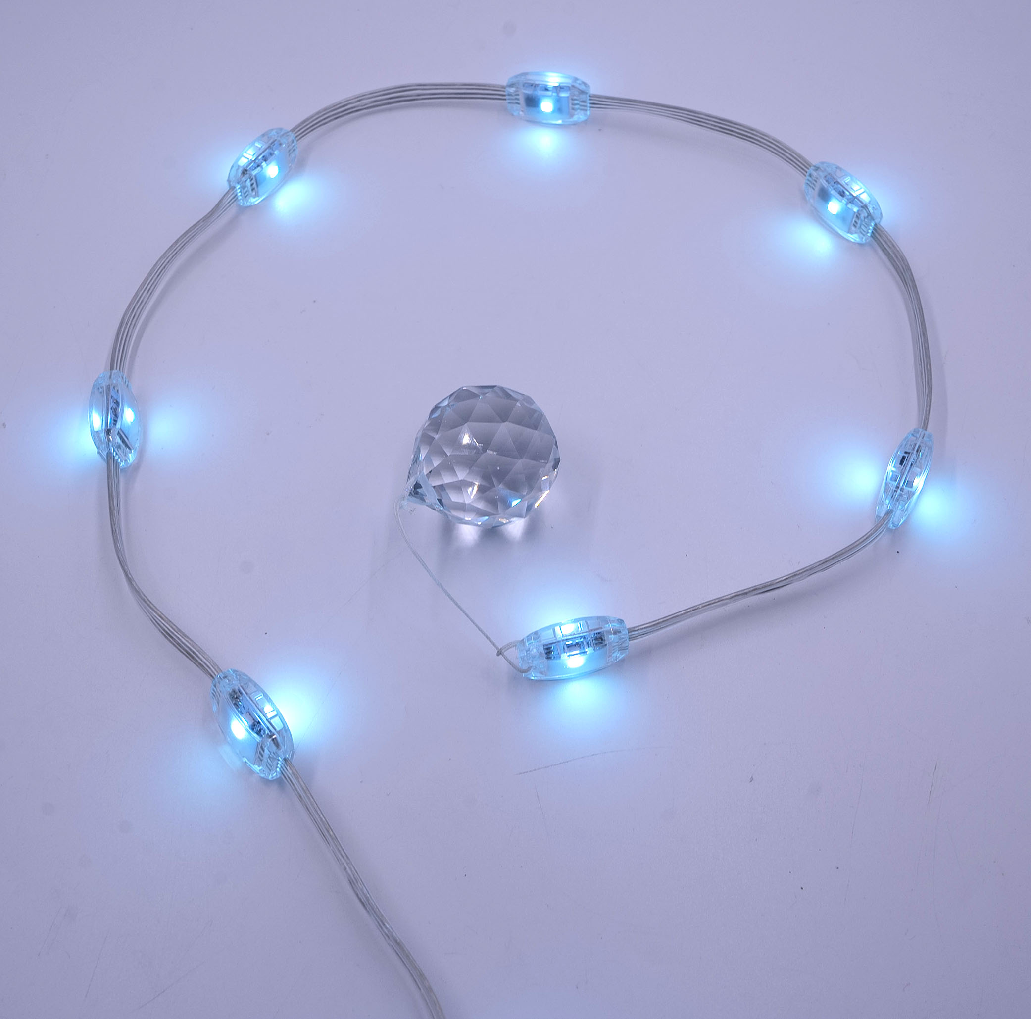 Bright 3D Crystal Light Decorative Atmosphere Lamp Outdoor Landscape LED Point Light String Mesh Screen Strip Light