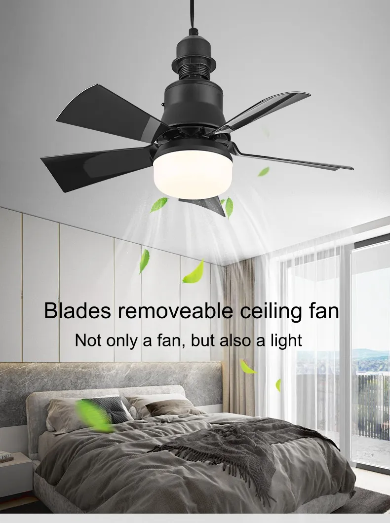30W LED Lamp Indoor Decorative Living Room Remote Control Modern Ceiling Fan Lighting
