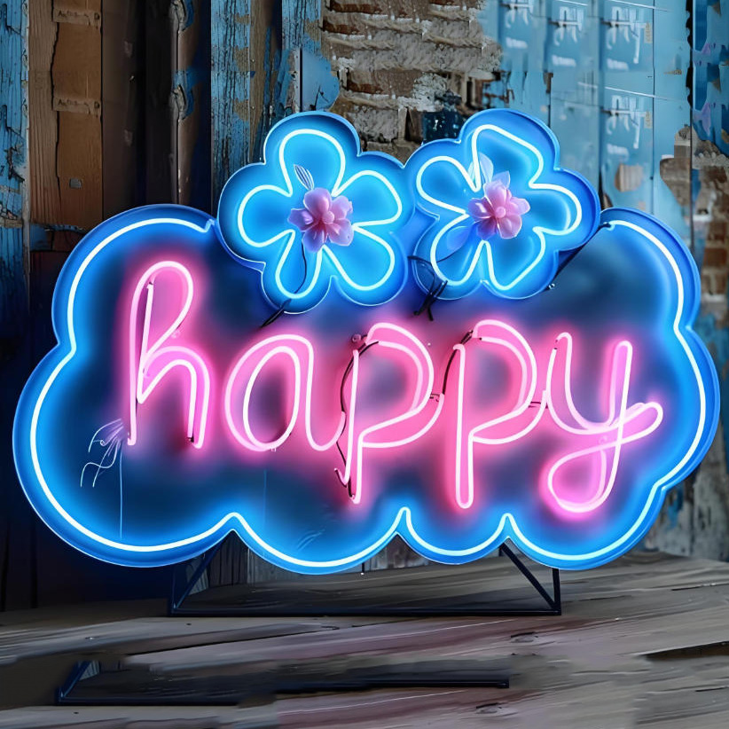 Customizable Colored Neon Light Cartoon Pattern Decorative Lamps With High-end Soft Light Illumination for Decoration
