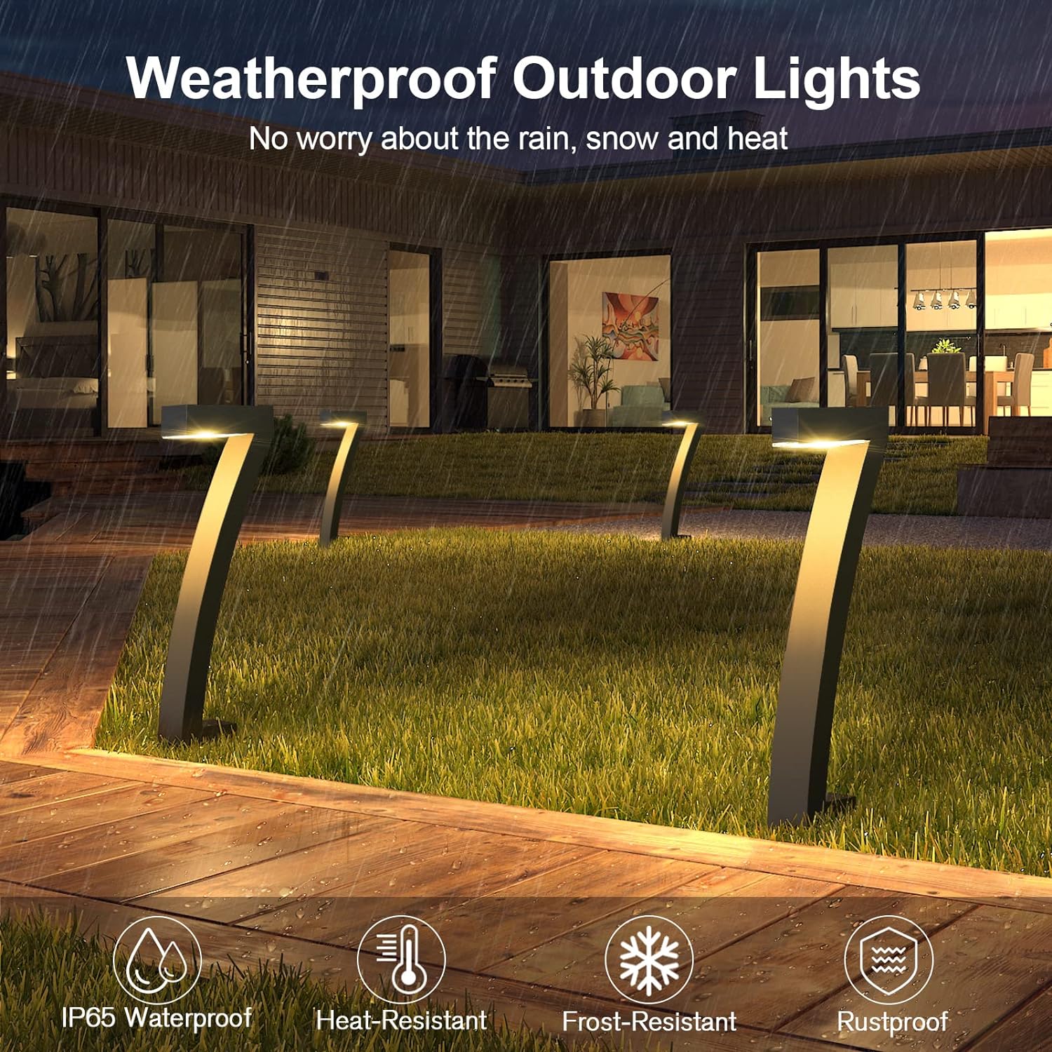 Factory ODM Outdoor Waterproof Solar Garden Pathway Lights New Design LED Solar Lamp for Landscape Yard Lawn Lighting Decor