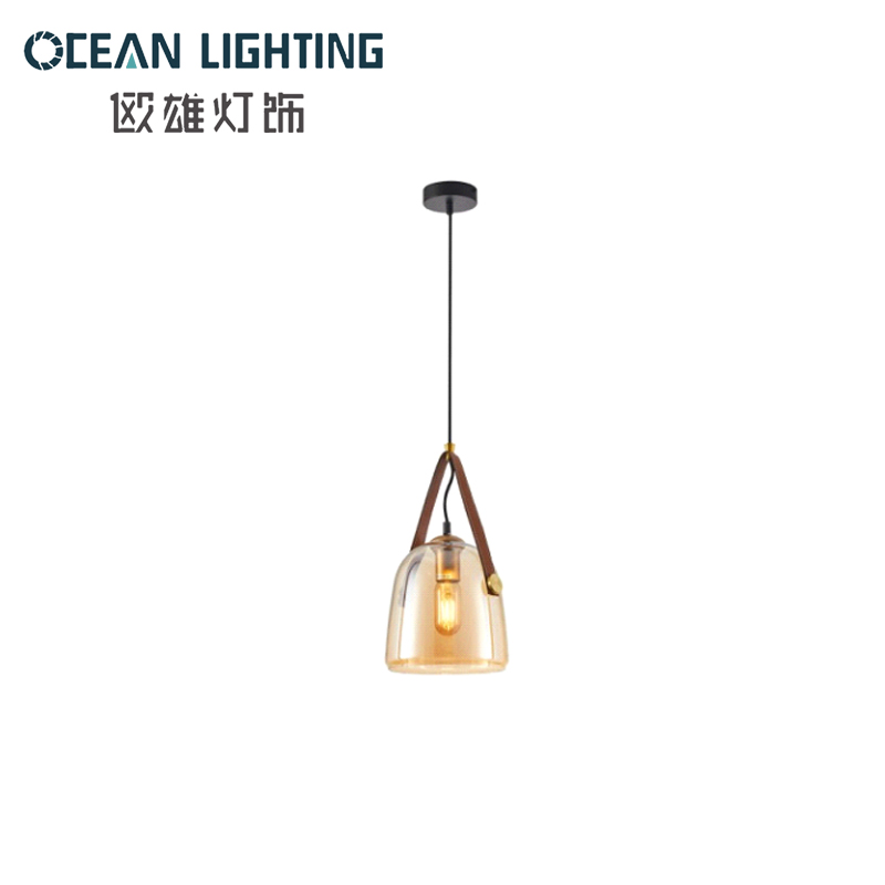 Wholesale Indoor Lighting Modern Lamps Hotel Design Home Decoration LED Glass Shade Light Decorative Pendant Lighting