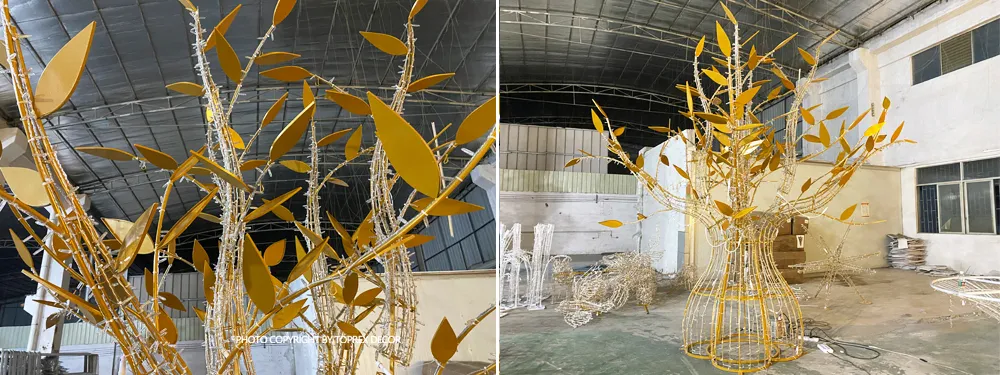 Close-up of golden branches