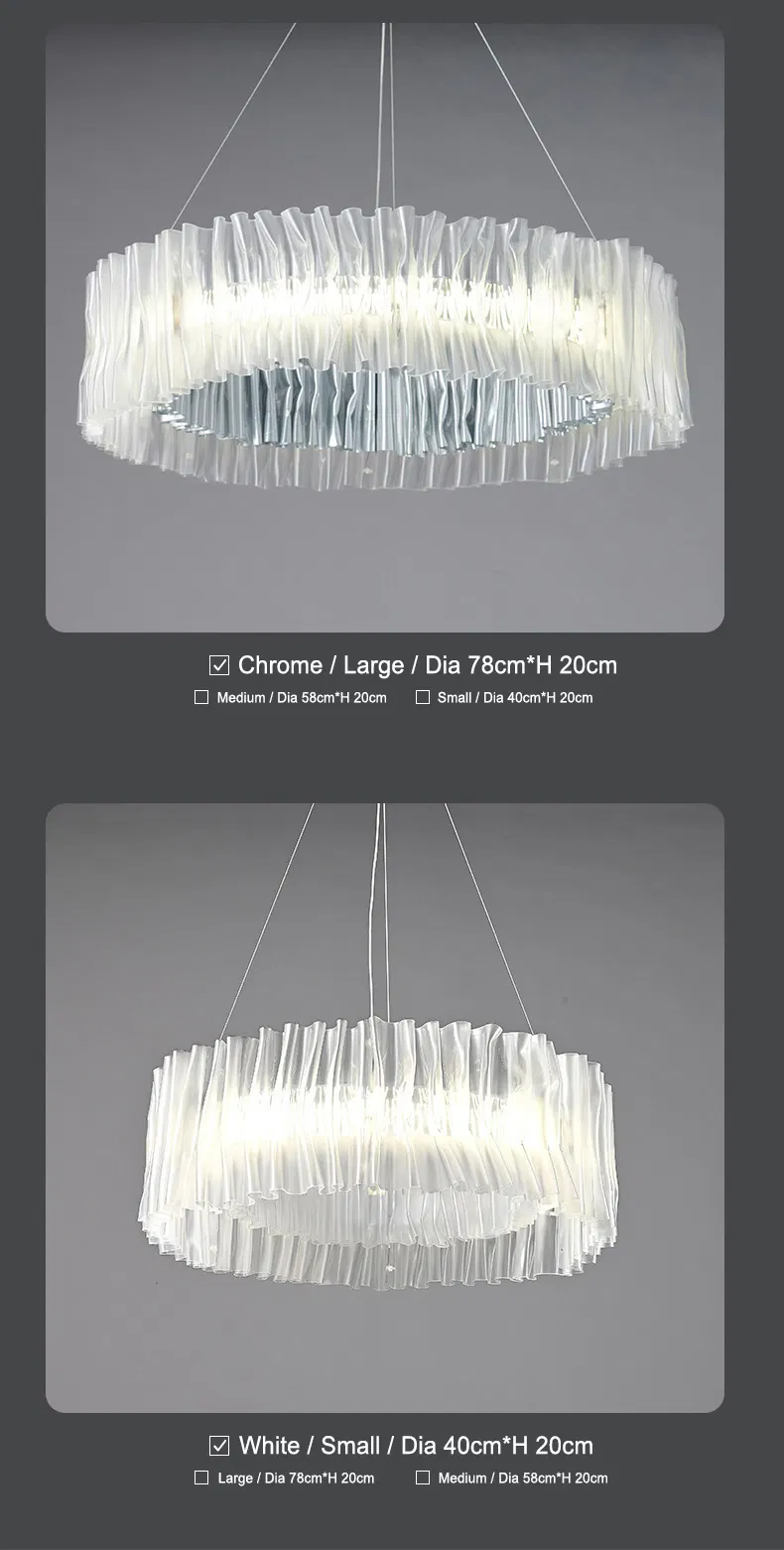 Modern Luxury Nordic Vintage Decorative LED Chandelier