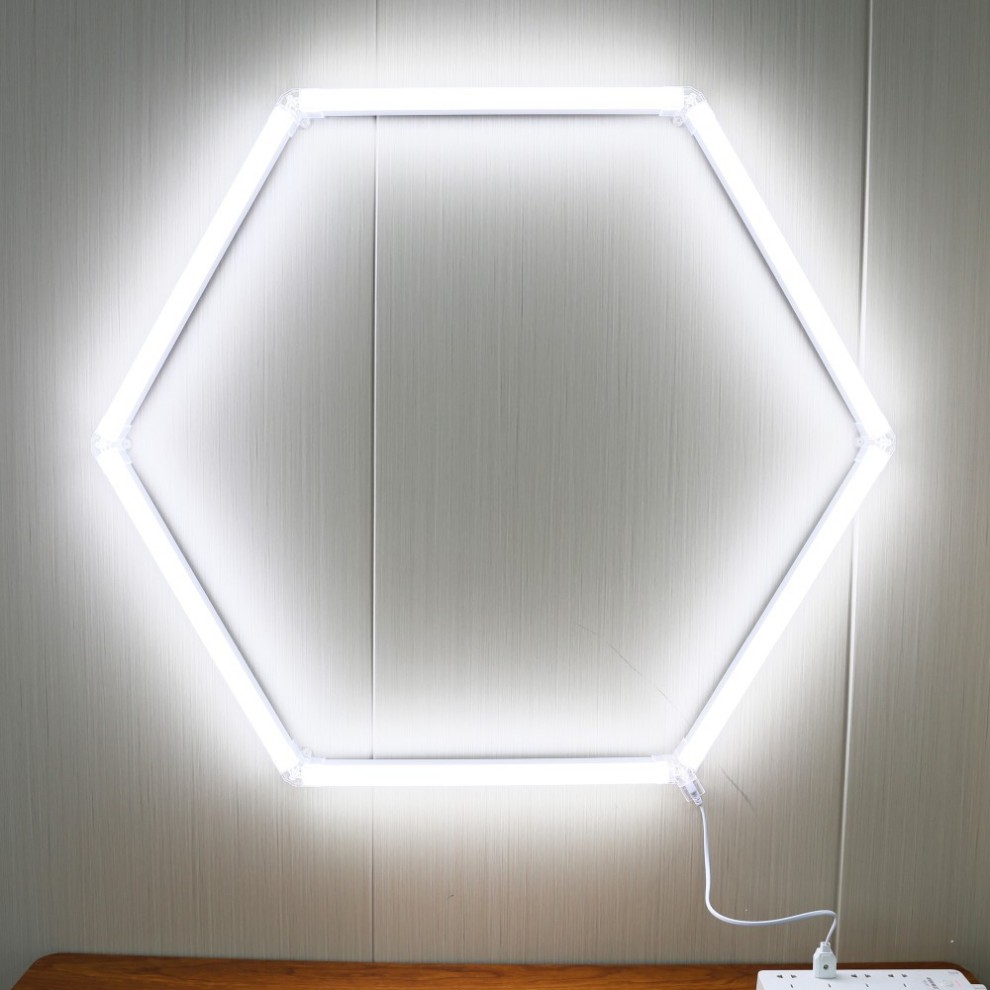Energy Saving Diy Assembled Hair Salon Station Barbershops Decorative Hexagon Lighting Salon Lights