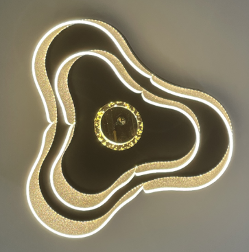 Modern Luxury Lighting Decoration Hanging Illumination Hotel Living Room Acrylic LED Chandelier