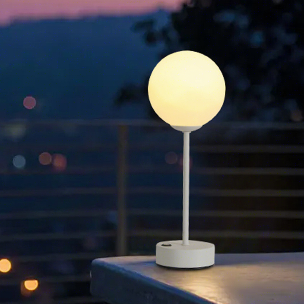 Modern PVC Rechargeable LED Desk Lamp Luxury Hotel &amp; Restaurant USB Touch Night Light Cordless with Battery Indoor Application