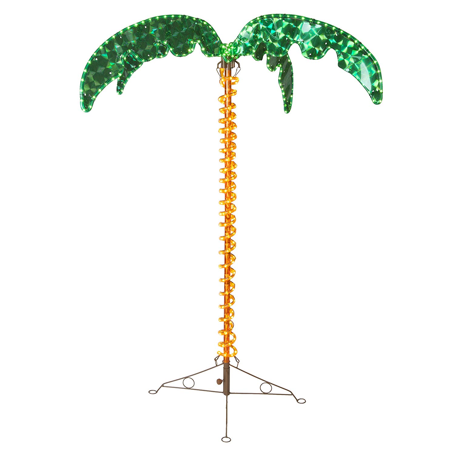 4.5FT Palm Tree Christmas Lights Outdoor Camping Garden Party Rope Lighted Decoration 4.5FT Led Palm Tree Lights
