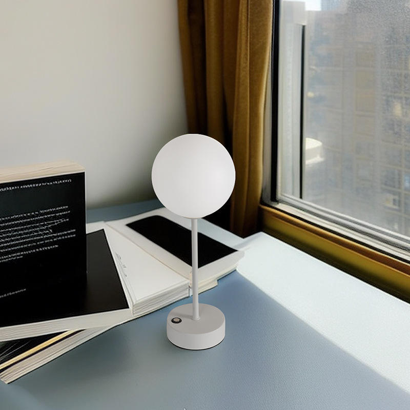 Modern PVC Rechargeable LED Desk Lamp Luxury Hotel &amp; Restaurant USB Touch Night Light Cordless with Battery Indoor Application