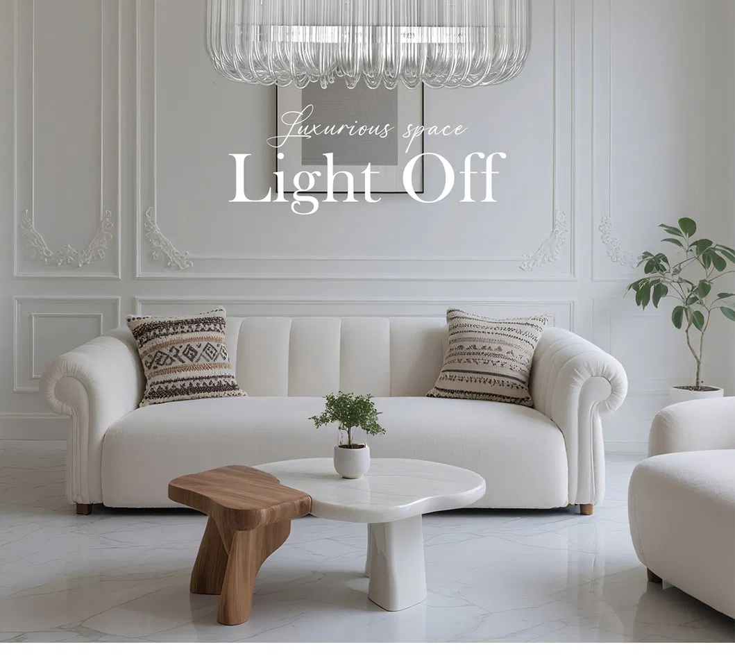 European Style Luxury Glass Tube Chandelier Round Custom Hotel Villa Club Living Room Staircase Decorative Lighting Fixture