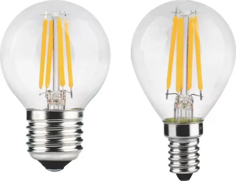 LED Dimmable Filament Bulb G45 Glof Ball Lamp E27 Filament Bulbs 4W LED Color Outdoor Bulb for Decorative Lighting in The Hospitality Industry