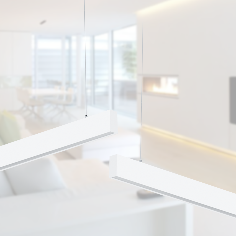 Indoor Modern Decorative Led Suspension Office Lighting Fixture Linear Light