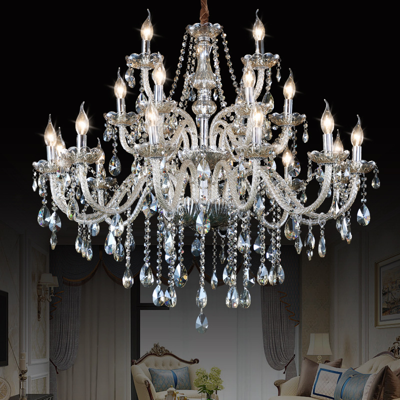 New Arrival Crystal Chandelier Home Decorative Vintage LED Lighting with European Nordic Style for Banquet Living Room Villa Lz8036