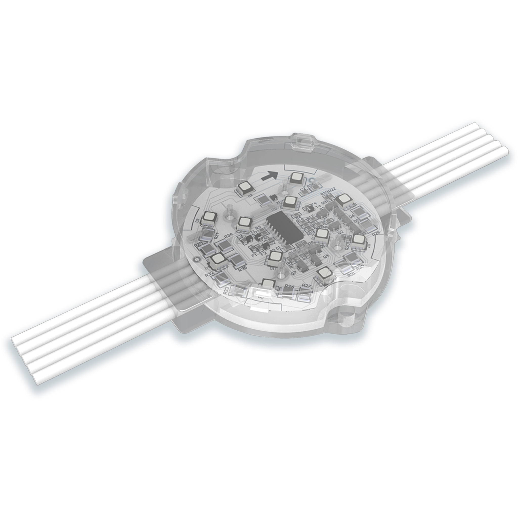 IP68 IK10 Waterproof DMX512 RGB Point Light Outdoor Christmas Decorations for Architectural Lighting